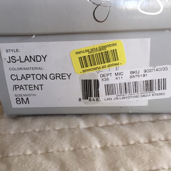 Jessica Simpson Clapton Grey Patent platform - Picture 5 of 5